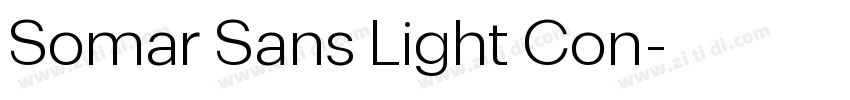 Somar Sans Light Con字体转换